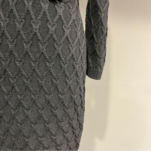 Calvin Klein charcoal grey v-neck sweater dress size Small - Picture 5 of 12